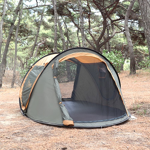 [BONANZA] 파퓰러 팝업 원터치 텐트(카키색상) NF-PUT01 캠핑 그늘막 자동텐트
