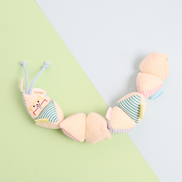 [콤비] 바스락 애벌레 인형 촉감놀이 헝겊 장난감