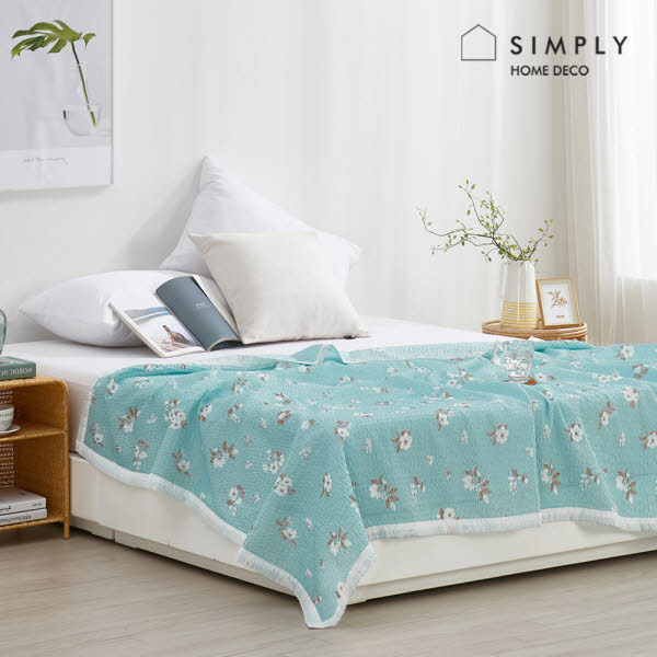 [simply home] 심플리홈 플레르 시어서커 여름홑이불(S)_민트