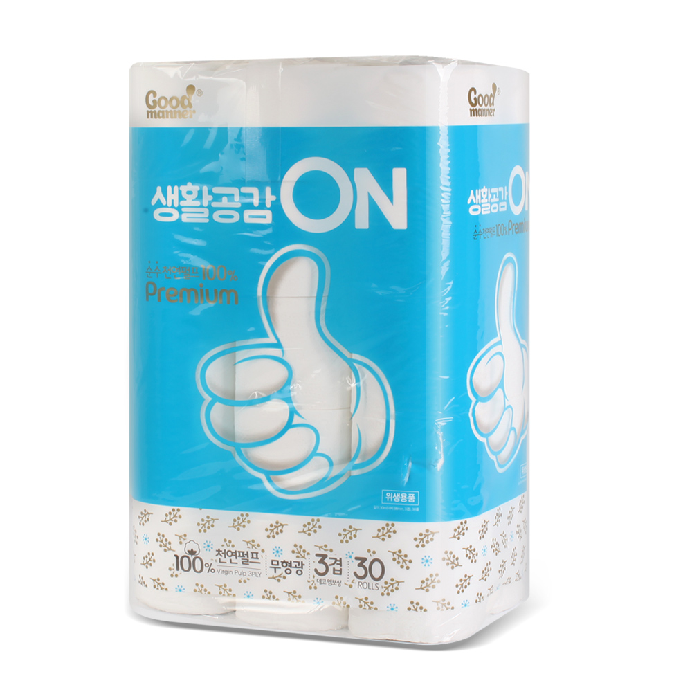 [행복S&P제지] 굿매너 생활공감온 휴지(화장지) 30M 30롤×1EA