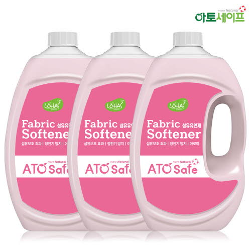 아토세이프 유연제 핑크로즈향 2.5L 3개