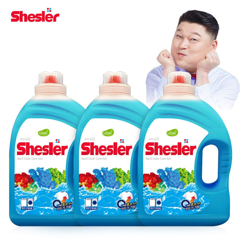 강호동의 쉬슬러 고농축 세탁세제 (3.05L 3개) 에이프릴