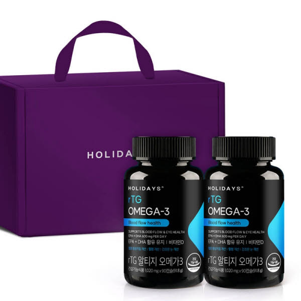 [홀리데이즈] 알티지 오메가3 1020mgx90정x2병+선물케이스