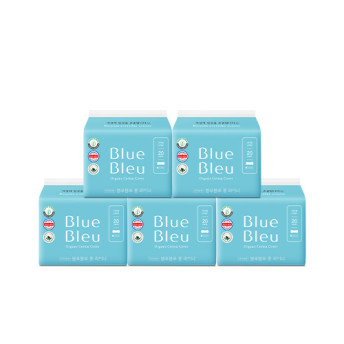[블루블루] 유기농 순면커버 롱라이너 팬티라이너 생리대 20p x 5팩