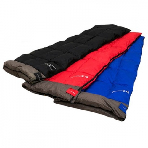 [홈드리머] 가볍고 따뜻한 레인보우 캠핑 구스침낭(국내 제조)