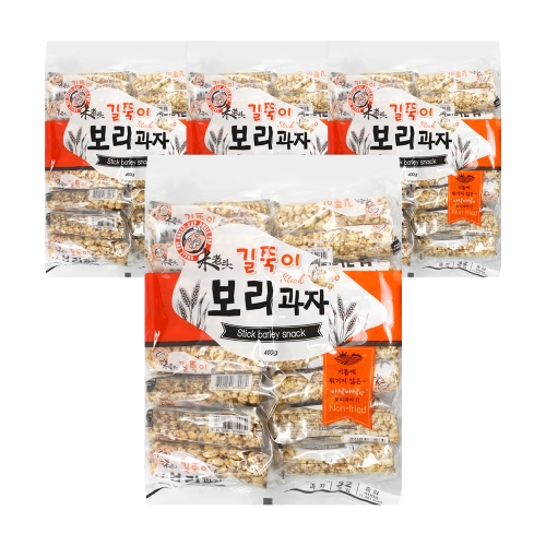[좋은세상] 엉클팝 길쭉이보리과자 400g (32개입)*4봉