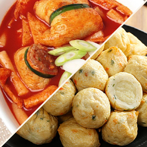 [부산어묵] 떡볶이 300g 1봉 + 어묵모찌(고구마) 140g 1봉 세트