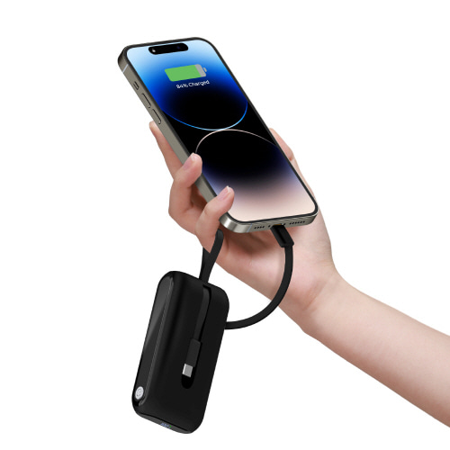 [엑스트라] 볼트 S15 3in1 케이블내장 고속 충전 보조배터리 10000mAh