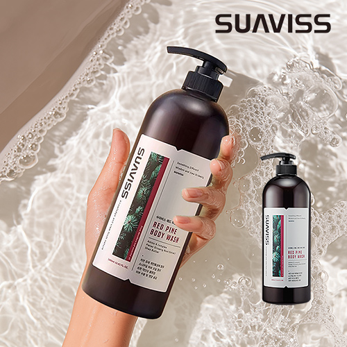 [수아비스] 식물유래 피부진정 보습 레드파인 바디워시 1000ml