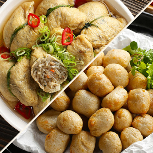 [부산어묵] 유부주머니 320g 1봉 + 피쉬볼(양파어묵) 200g 1봉 세트