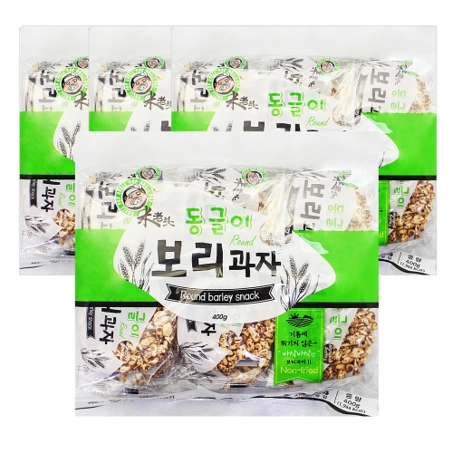 [좋은세상] 엉클팝 동글이 보리과자 400g (24개입)*4봉