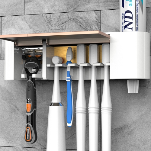 [오투케어] 대형칫솔 면도기 아노다이징 오픈형 칫솔살균기(24시간 살균/건조/소독 면도기살균)