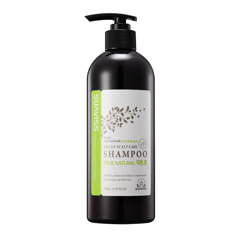 [수아비스] 아르간 두피케어 샴푸 트루네츄럴 98.8 500ml