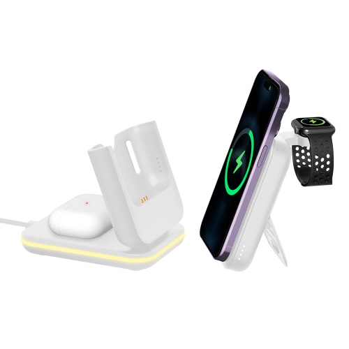 [엑스트라] WCP-310 마그네틱 무선 충전 보조배터리+폴딩 스탠드 (애플/갤럭시워치 겸용)