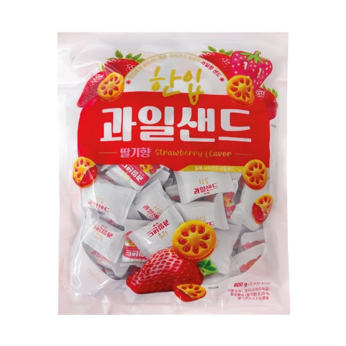 [좋은세상] 한입 과일샌드 딸기향 800g(약135개입)