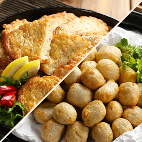 [부산어묵] 잡채어묵 200g 1봉 + 피쉬볼(양파어묵) 200g 1봉 세트