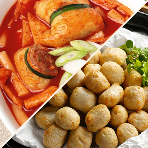 [부산어묵] 떡볶이 300g 1봉 + 피쉬볼(양파어묵) 200g 1봉 세트