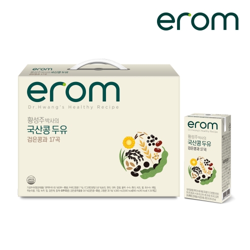 [이롬 황성주] 국산콩두유 검은콩과 17곡 190ml x 24팩(선물용)