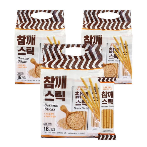 [좋은세상] 키즈웰 참깨스틱 과자 256g*3봉