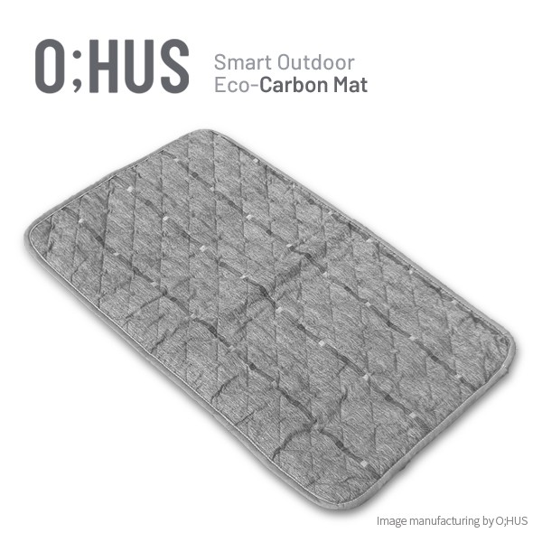 [오후스] 스마트 아웃도어 겸용 1인용 카본 전기매트 (OHS-CM-001) 등산,캠핑,낚시,/보조배터리로 매트 사용가능