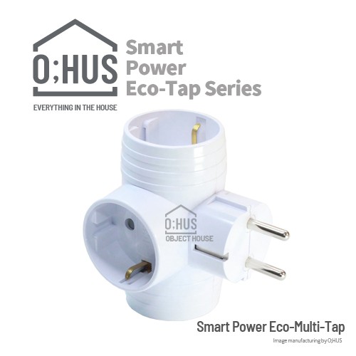 [오후스] 일반형 T-TYPE 3구 멀티탭 (OHS-ET-T-001)