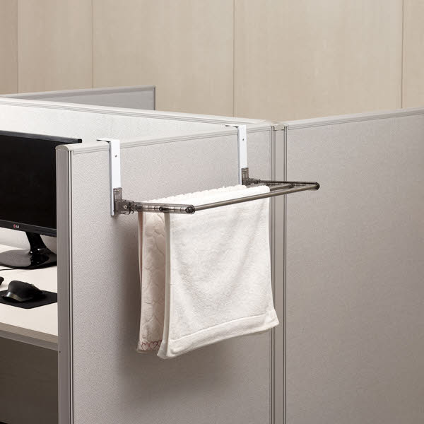 [웰렉스] 무타공 다용도걸이 책상 칸막이 파티션행거 수건걸이 PH400(행거40cm)