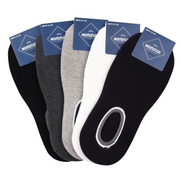 [원삭스] 남자 직각양말 O자형 민무늬 발목 2족 세트 W125