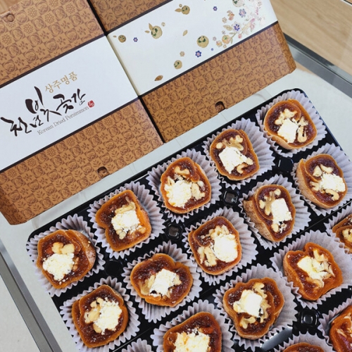 [천년빛곶감] 크림치즈호두말이 손잡이 2팩 선물세트 (1팩 270g 내외)