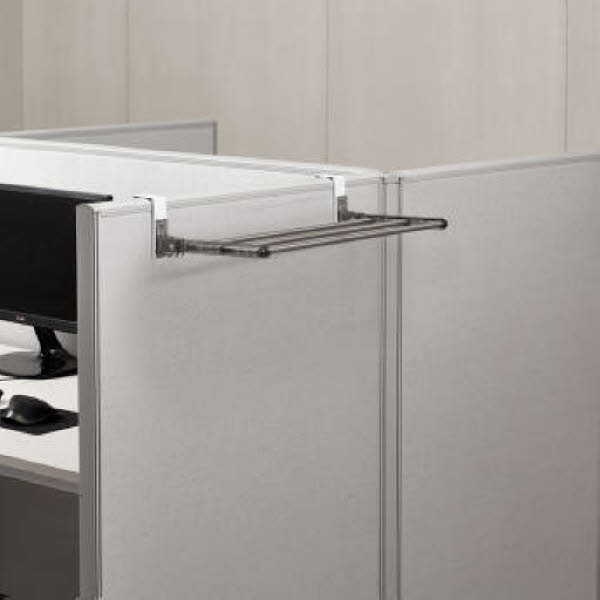 [웰렉스] 무타공 다용도걸이 책상 칸막이 파티션행거 수건걸이 SHORT PH600(S) (행거60cm)