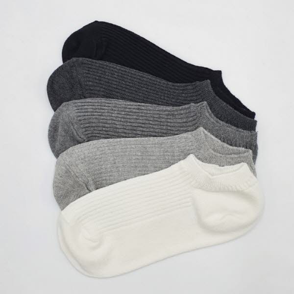 [원삭스] 여자 직각양말 골지 스니커즈 3족 세트 W220