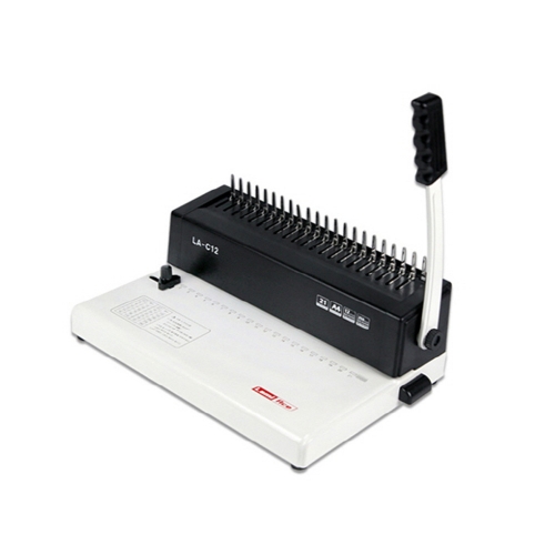 라미에이스 가정용/사무용 플라스틱링 제본기 LA-C12 마진조절 제본기계