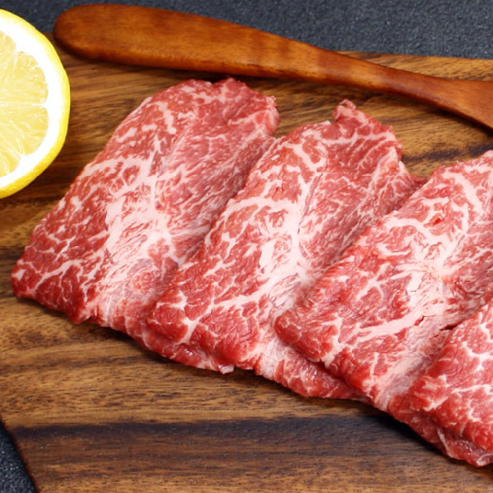 신선한 최상급 한우 부채살 300g 2팩 (총600g)