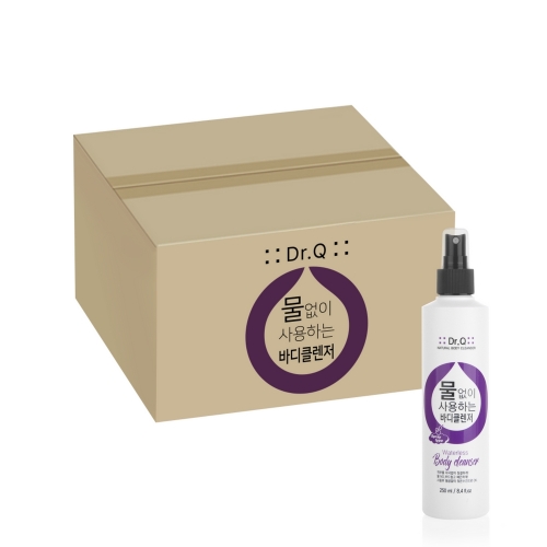 [닥터큐] 물없이 사용하는 바디클렌저 스프레이 250ml 20개 (1박스)