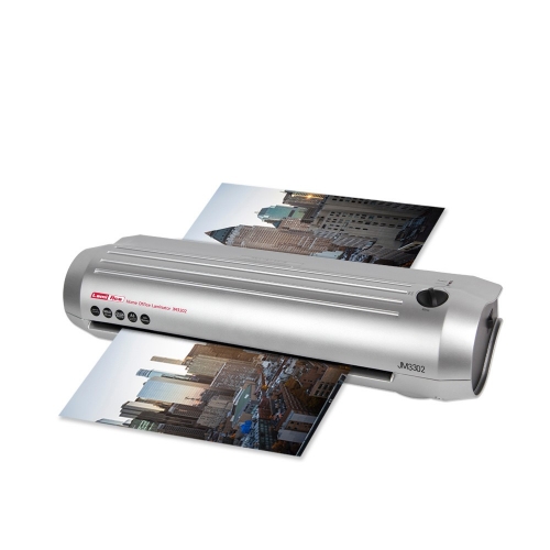 라미에이스 2롤러 소형/가정용 A3코팅기 JM3302 무열코팅 역회전 용지걸림제거