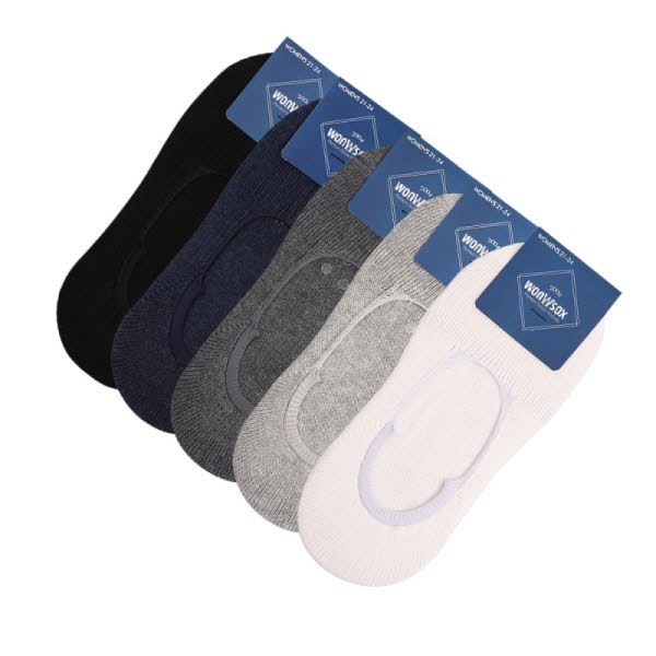 [원삭스] 여자 직각양말 무지 페이크삭스 3족 세트 W222