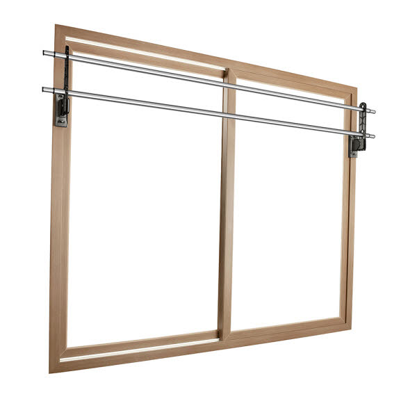 [웰렉스] 무타공 베란다 창틀 빨래건조대 원룸 공간활용 창문행거 2폴 CTH2230 (최대230cm)