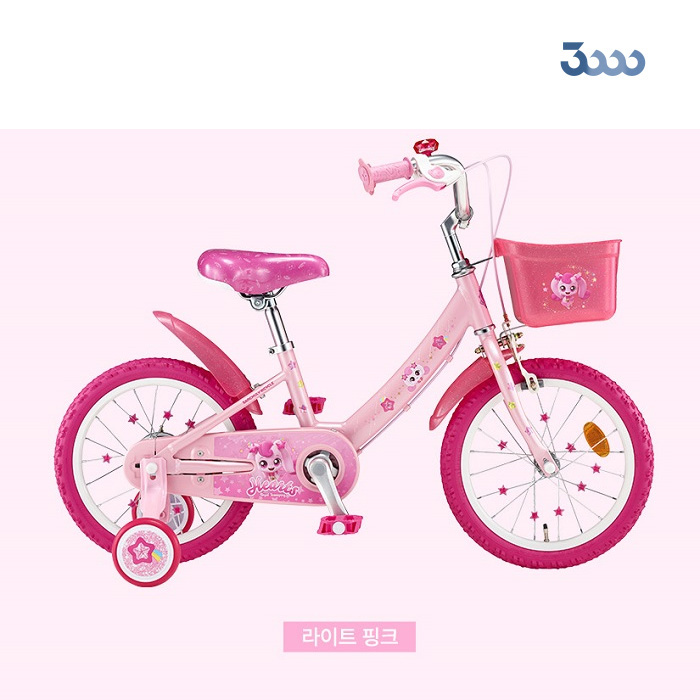 [삼천리자전거] 2025년 아동형 레스포 캐치티니핑 하츄핑 16인치 라이트핑크 / 9.5kg