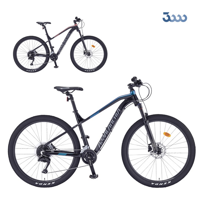 [삼천리자전거] 2025년 MTB형 아팔란치아 M55 18단 27.5인치 / L(17.5) size / 14.2kg /색상선택:블랙/펄레드그레이 무광,블랙/오로라블루