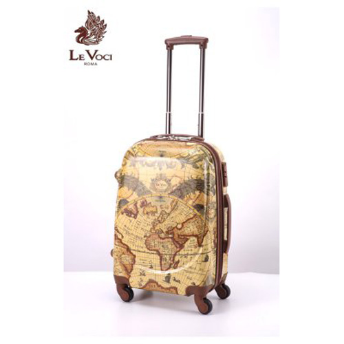 [이태리 명품 Le Voci] NEW 르보치 고지도 하드케이스 기내용 가방 20인치(4바퀴)