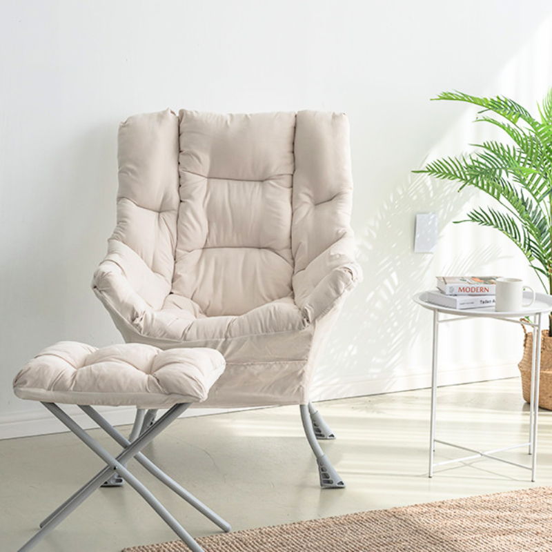 [캠프밸리] 편안하고 푹신한 안락의자 1인용 릴렉스 밀란소파(스툴포함)