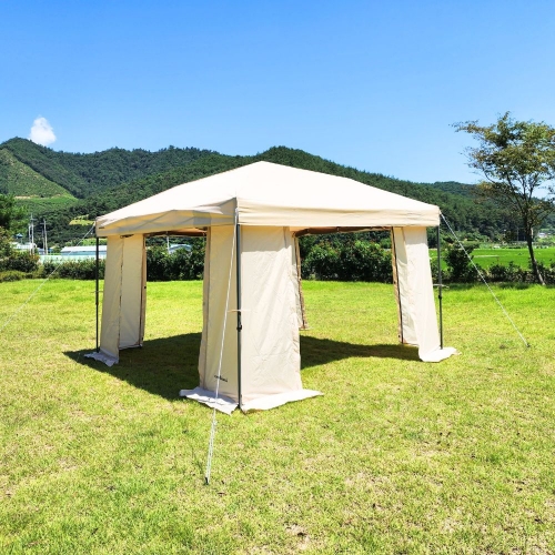 [캠프밸리] 접이식 캐노피 테라스 가제보 365 캐노피천막 (4면월 별도)
