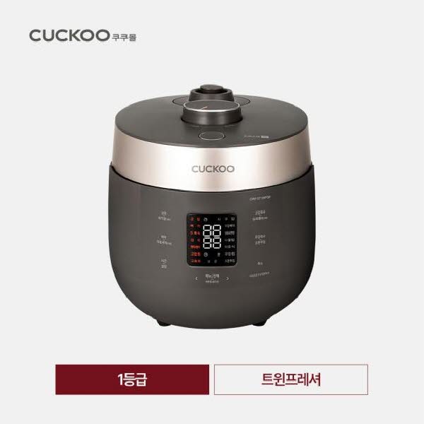 [CUCKOO] 쿠쿠 트윈프레셔 더 라이트 밥솥 10인용 그레이스 브라운 / CRP-ST109FGB