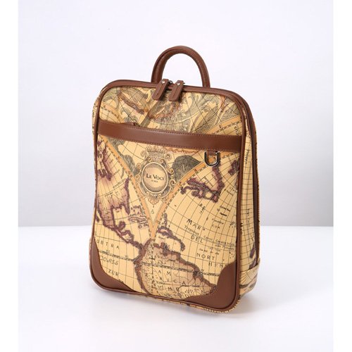 [이태리 명품 Le Voci] NEW 르보치 PVC 고지도 백팩