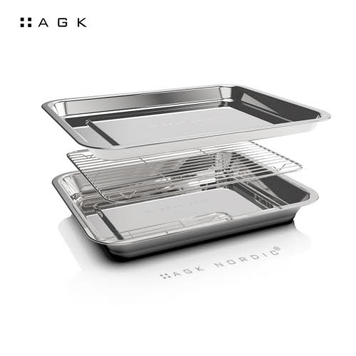 [AGK] 에이지케이노르딕 핸디 스테인레스 스틸 트레이 3종 AGK-B3
