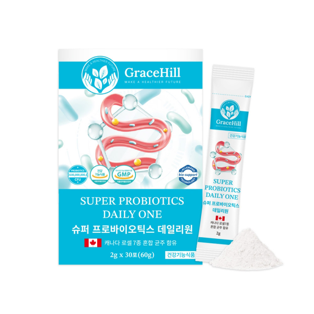 [그레이스힐] 슈퍼 프로바이오틱스 데일리원 30포 x 2