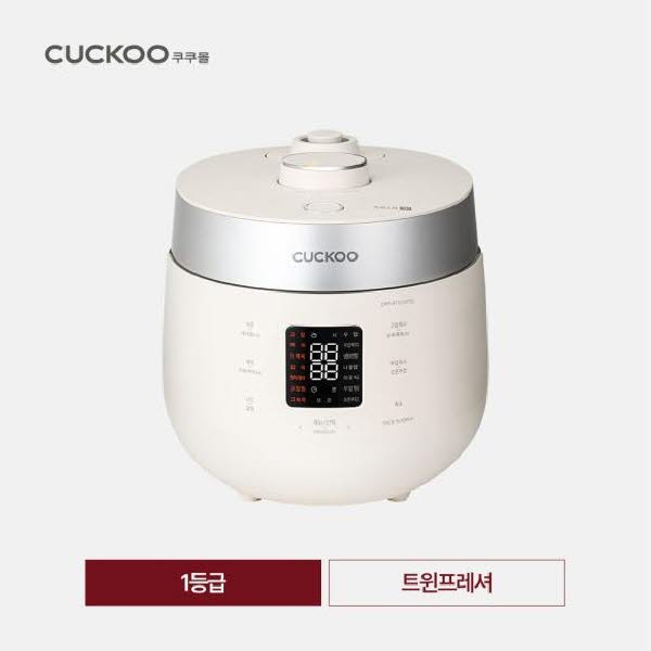 [CUCKOO] 쿠쿠 트윈프레셔 더 라이트 밥솥 10인용 그레이스 아이보리 / CRP-ST1010FGI