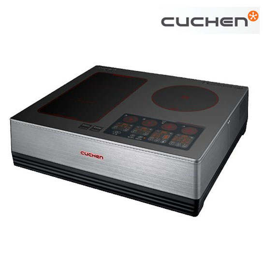 [쿠첸]full IH 3구 전자레인지HIC-F4100DSB