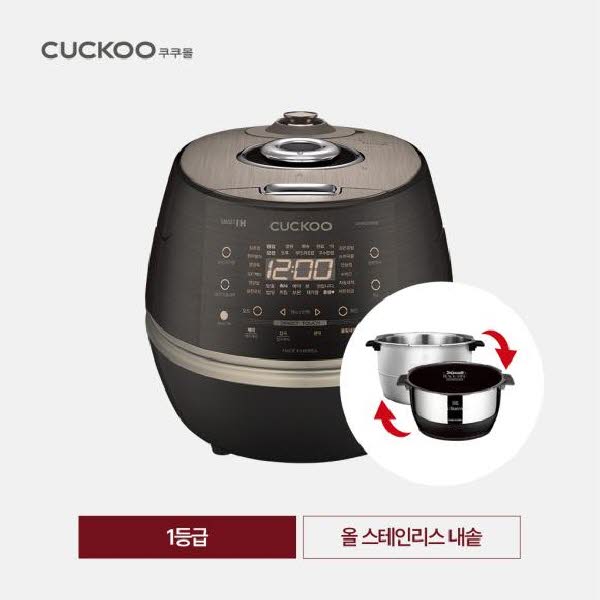[CUCKOO] 쿠쿠 IH전기압력밥솥 10인용 올스테인리스 내솥 / CRP-CHAS109FB