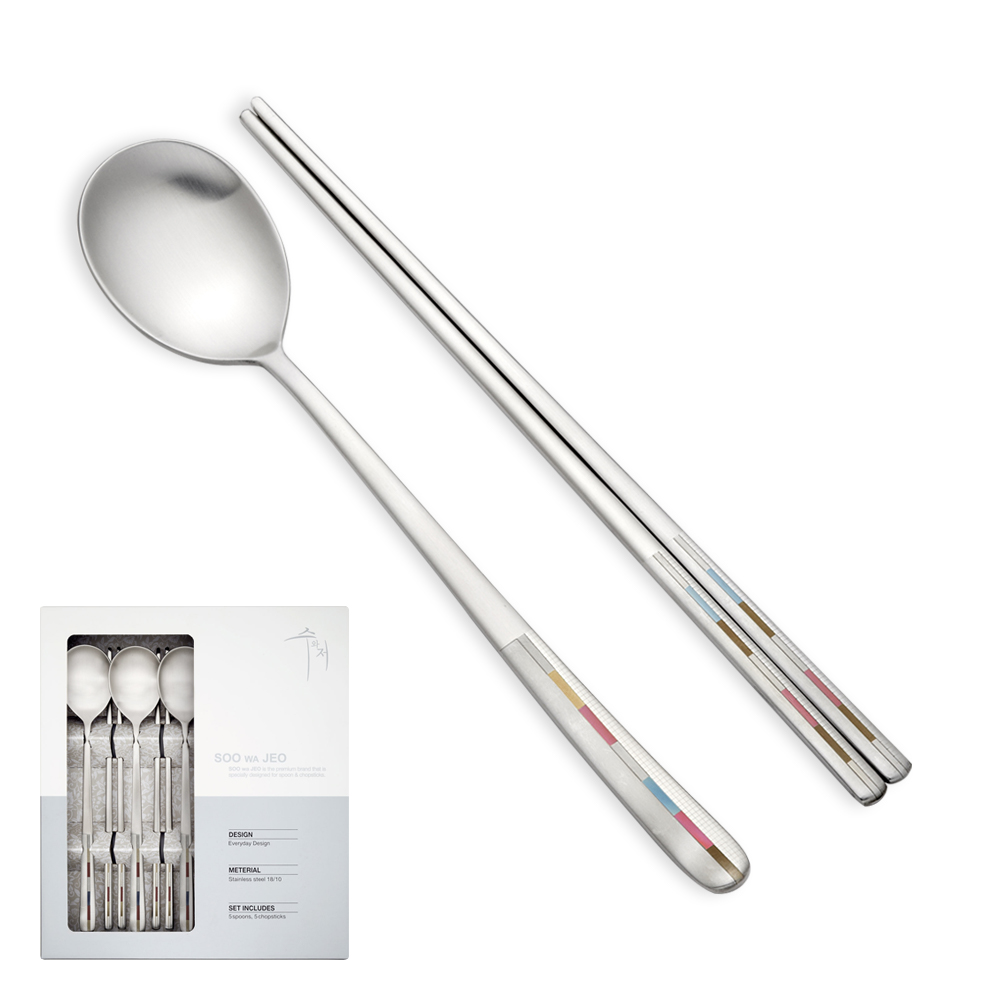 [한국도자기리빙] 리한 페도라 수저 2벌세트