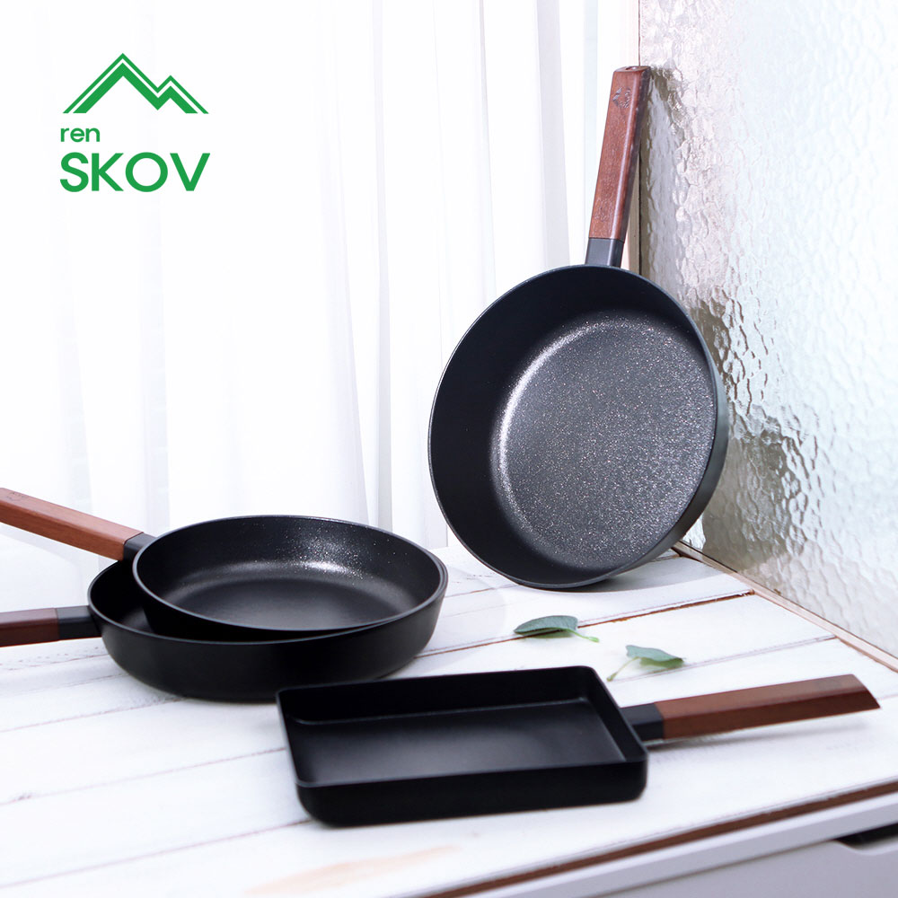 [렌스코브] 쏠러스 IH 인덕션 후라이팬24cm+28cm+멀티팬24cm+사각후라이팬24cm